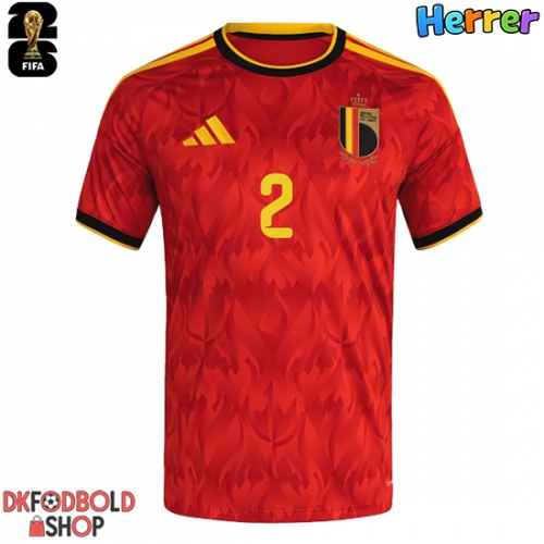 Belgien Diego Moreira #19 Hjemmebanetrøje VM 2026 Kort ærmer